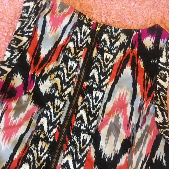 Vero Moda Vibrant Ikat Print Mini Dress - Picture 4 of 4